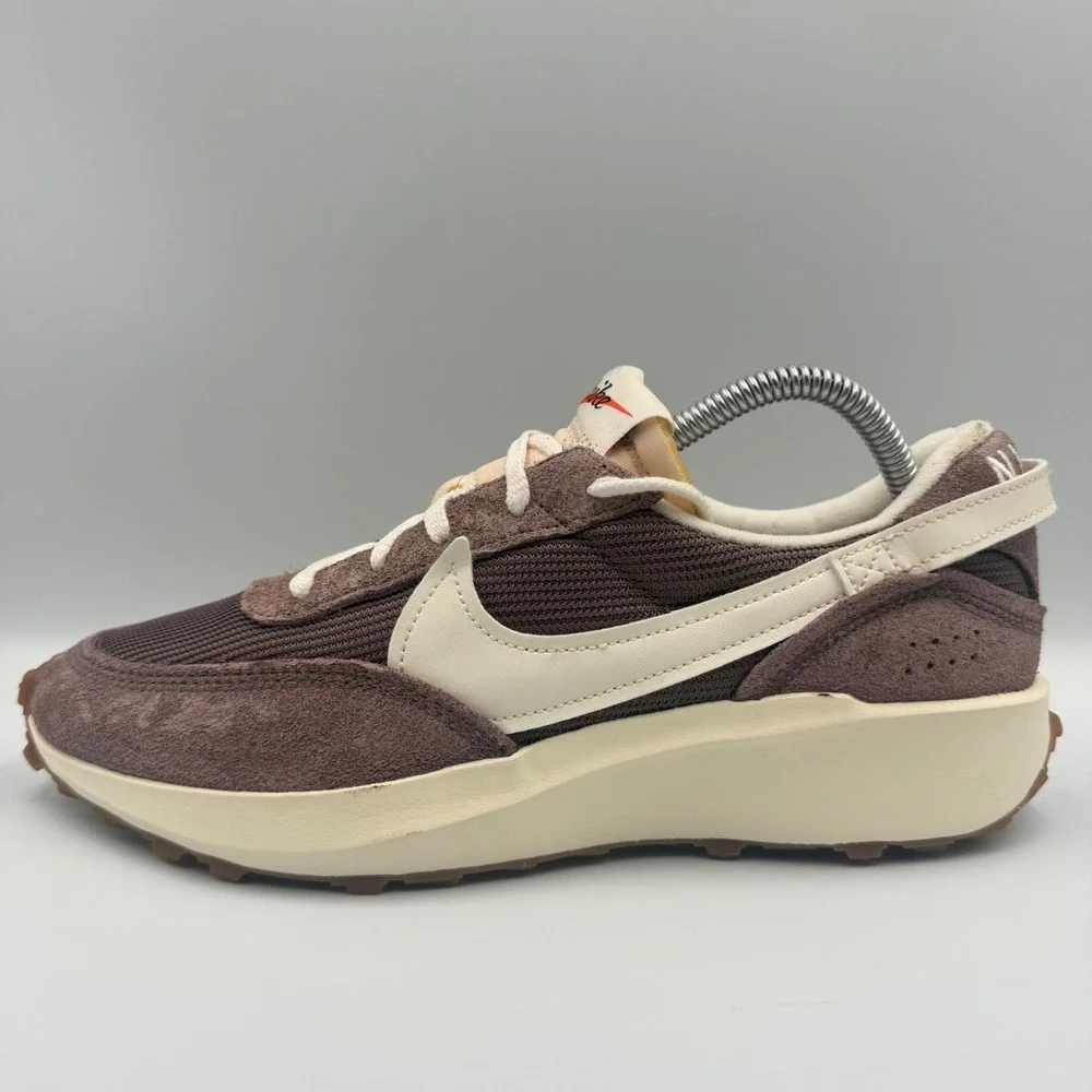 Nike Waffle Debut Womens Size 9.5 Sneakers Suede Mesh Brown DX2931-200